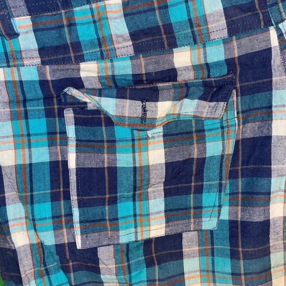 Blue Plaid Shorts sz 1X - Picture 4 of 7